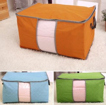 Fengsheng 3Pcs Large Clothes Quilt Bedding Duvet Zipped Handles Laundry Pillows Storage Bag Box - intl