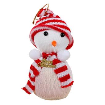 leegoal Christmas Apple Bag Snowman Bag Gift Xmas Eve Candy Wrapping Bag For Apple Christmas Ornament,Red - intl