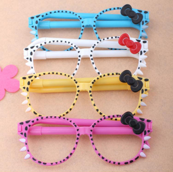 ilovebaby 5 Pcs Kids Toys School Office Gift Cute Cartoon Novelty Glasses (Each with 2 Ball Pens)