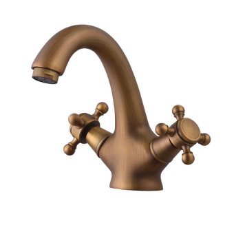 All copper hot and cold shower bathroom cabinets 402 Basin Sinks Faucets washbasins continental retro antique style fittings color hot and cold shower, hot and cold shower color reproduction - intl