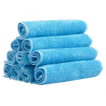 Homegarden Kitchen Towels Dishcloth Absorbent Microfiber 10pcs (Blue)
