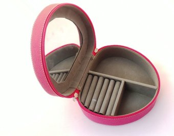 Anabelle Box Perhiasan Bentuk Love - Pink Tua