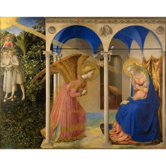Jiekley Fine Art - Lukisan La AnunciacioÌn Karya Fra Angelico - 1430-1432