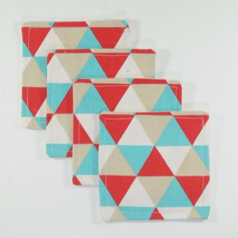 Coaster / Alas Gelas / Tatakan Gelas - Triangle Tosca-Red