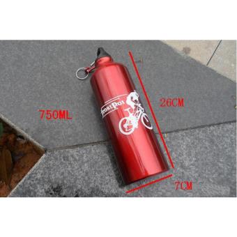Botol Minum Olahraga Aluminium 750ml - Merah