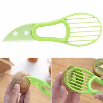 Cocotina Avocado Slicer Multi-functional Fruit Cutter Knife Corer Pulp Separato-Green - intl