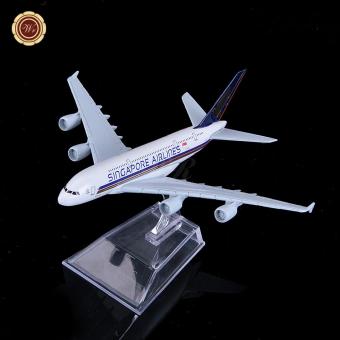WR Singapore Airlines Airbus A380 Metal Plane Model Valentines Gift Ideas for BF - intl