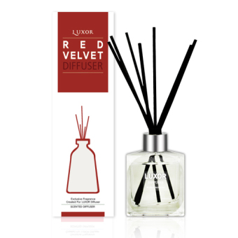 Luxor Aroma Reed Diffuser Red Velvet 200ml Bottle + 5 Reed Sticks