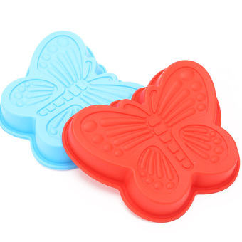 3D Butterfly Cake Mold Silicone DIY Cake Bread Mold Pan and Baking Bundt Pan for Craft Molds 2 Pcs