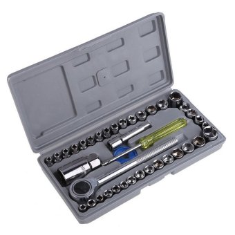 Aiwa - Kunci Pas 40 In 1 Wrench Set Multipurpose Combination Socket