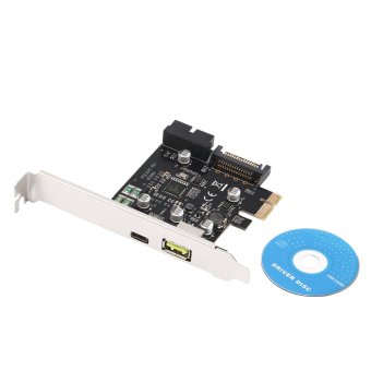 Harga Allwin PCI-E 1x Express to USB 3.1 Type C Dual Port Expansion Card