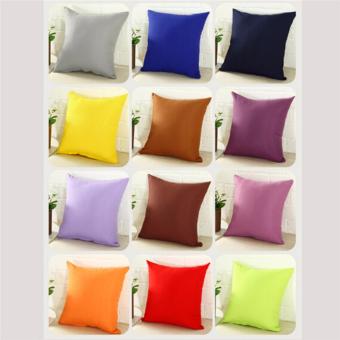 Hanyu Hanyu 40*40cm High Quality Pillow Case Home Sofa Office Decor Pillow Case Square Red Wine - intl