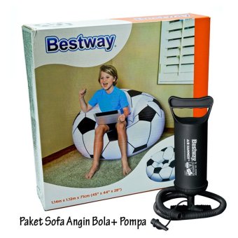 Bestway Sofa angin Bola Soccer + Pompa Angin 30cm / Air sofa + Pump 12\"