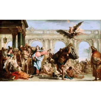 Jiekley Fine Art - Lukisan The Miracle of the Pool of Bethesda Karya Giovanni Domenico Tiepolo - 1759