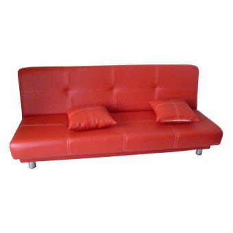 Sentra Furniture Sofa Bed Catalia – Merah - Khusus JABODETABEK