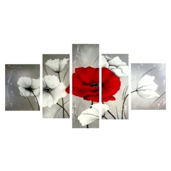Lukisanku Lukisan Bunga Minimalis - D51-SPH - Lukisan Tangan