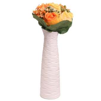 1 Bouquet Artificial Rose Silk Flowers Bridal Hydrangea Home Party Wedding Decor Orange - Intl