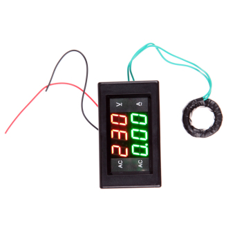 AC 500V 100A Digital Voltmeter Ammeter LED Amp Volt Meter +CT (Shunt) Black