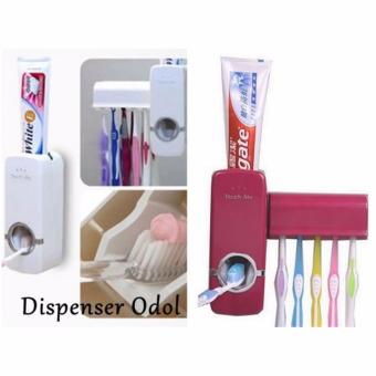 DSP Dispenser ODOL dan Tempat sikat gigi Cantik - Putih