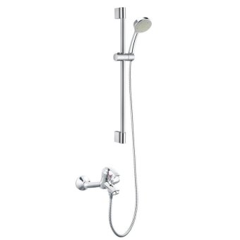 Bath shower suite bathroom water breathing slim boost faucets Cu all cold water bath faucet 93132EC93132EC+S902EC slide rods ,93132EC+2293EC+MCL6320 - intl