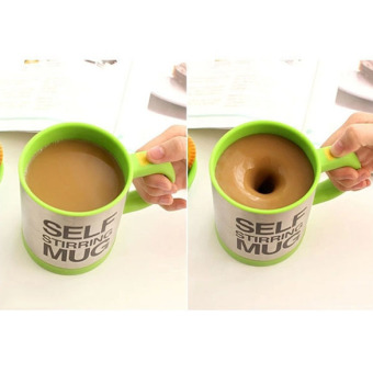 Automatic Stirring Mixing Coffee Tea Cup Gift Green Lazy Self Stirring Mug  - Intl