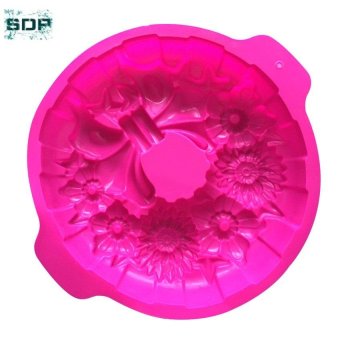 SDP Floral + bow shape Jelly muffin chocolate bread Silicone Cake Molds Cake Bakeware baking pan bakeware - intl