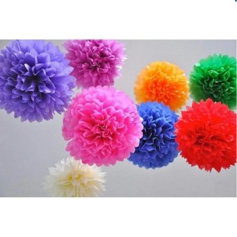 10pcs!! 15CM fashion Home color bouquet Home party classroom layout wedding Furnishing decoration Furnishing wedding paper - intl