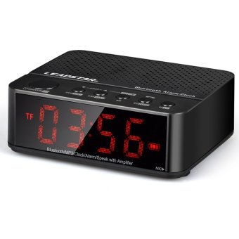 Moreno Desktop Bluetooth Speaker Alarm Clock - KD-66 - Hitam