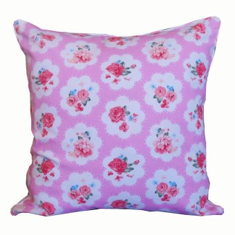 Flora Cushion - Bantal Sofa Shabby Chic - Pink