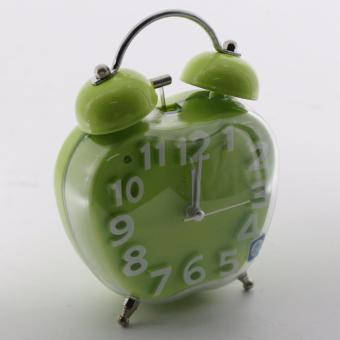 Jam Weker Analog-Alarm Clock Bell-Transparant Glass