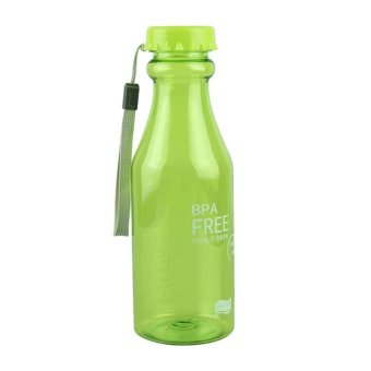 Xoxo Corner Botol Minum Plastic Water Bottle Sporty Bike Bicycle BPA Free 550 ml - Hijau
