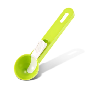 Plastic Fruit Ice Cream Ball Spoon Scoop Kitchen Accessories (Green) - intl
