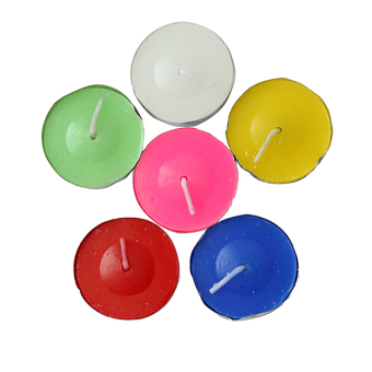 Sporter Candles Unscented Colorful For Party 10pcs