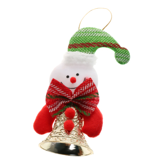 MagiDeal Novelty Christmas Tree Bells Decorations Cute Snowman - intl