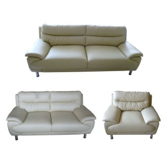 Sentra Furniture Sofa Condo 321 – Broken White - Khusus JABODETABEK