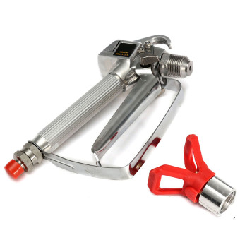 3600PSI Airless Paint Spray Gun High Pressure No Gas Sprayer Machine w/Tip Guard Red - intl