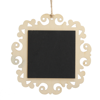 Mini Hanging Message Board Note Door Wall Hanging Home Shop Blackboard Decal New Square