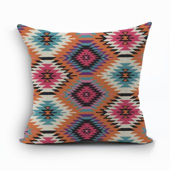 Yazilind multicolor printing pattern decorative pillowcase room sofa home 45*45CM/17.55*17.55 inch