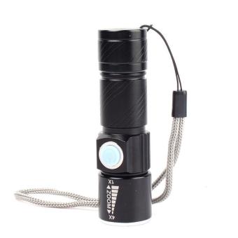 BUYINCOINS Outdoor Portable USB Powerful Rechargeable Flashlight Lamp LED USB Charger