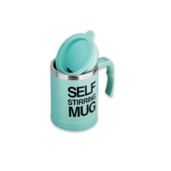 Self Stirring Coffee Cup Mugs Electric Coffee Mixer Automatic Self-Stirring Mug Mixing Drinking Cups 400ml -Green - intl
