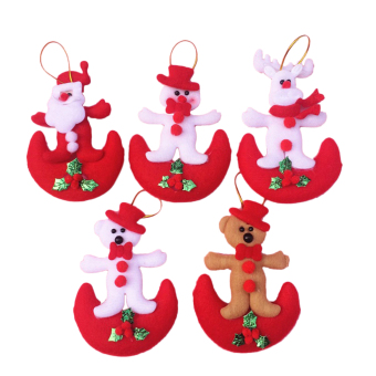 MagiDeal 12Pcs Santa Snowman Reindeer Bear Christmas Tree Hanging Ornaments Random - intl