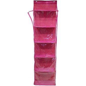 Kayla Org Hanging Bag Organizer Zipper - Pink Tua
