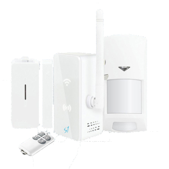 Broadlink S1-KIT SmartHome Wifi Alarm Kit, Host SmartOne, Sensor Pintu, Sensor Gerak, Remote
