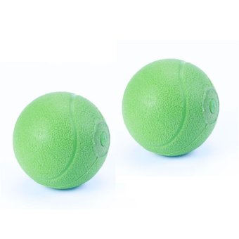Andux 2pcs/set Tai Chi Softball Rouli Ball Soft Silicone Rubber Softball TJRLQ-01 Green - intl
