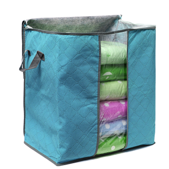 Harga Foldable Clothes Pillow Blanket Closet Underbed Storage Bag Blue-S