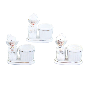 OHOME Patung Porcelain EK-P-1530-BQ-ABC Angels Set 3 PCS Pajangan Rumah Home Decor