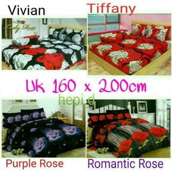 Sprei Lady Rose Uk 160 Vivian, Tiffany, Purple Rose, Romantic Rose