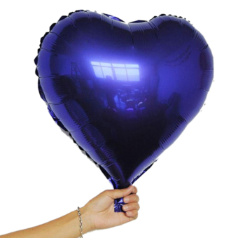 Homegarden Heart Foil Helium Balloons For Wedding Purple