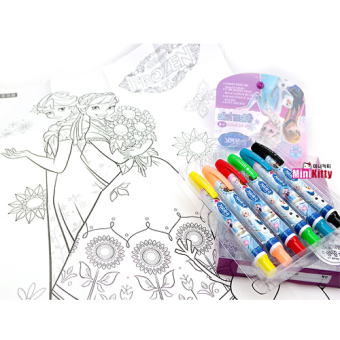 Atto Magic Crayons Washable Type Frozen Characters 6 Color (Intl)