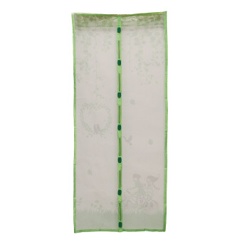 Magnetic Snap Door Curtain Window Mesh Fly Bug Insect Mosquito Screen Net Guard Green - Intl